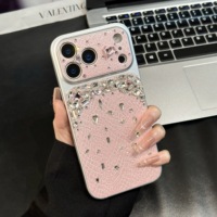 Étui de téléphone en cuir PU antichoc de luxe pour iPhone, effet peau de serpent
