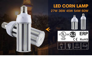 Coût d'usine 27W-120W LED maïs lumière LED CE Rohs certifié E26/E27/E39/EX39/E40 Base parking et rue LED ampoule lumière - Product Image 6