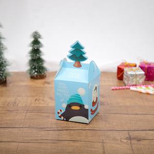 Boîtes à bonbons de Noël à carreaux Papier cartonné blanc Buffalo Check Design Emballage de desserts de <span class=keywords><strong>vacances</strong></span> Style rustique - Product Image 4