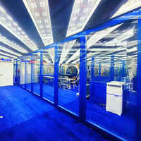 Movable Foldable Aluminum Frame Sliding Partition Wall Adjustable Flexible Modern Design for Office Schools Gyms-Easy