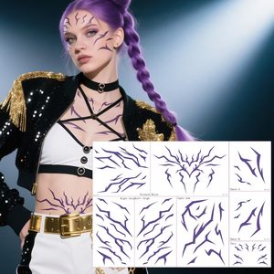 K-pop <span class=keywords><strong>Anime</strong></span> Girl Group k pop cacciatori di demoni accessori per feste accessori per <span class=keywords><strong>tatuaggi</strong></span> temporanei per Cosplay - Product Image 4