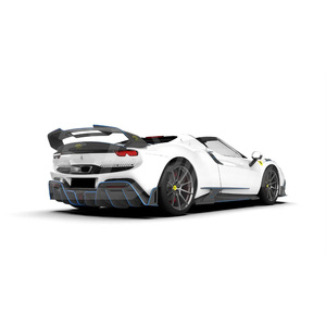 Difusor Trasero de Carbono Visible Agresivo 296 para Ferrari 296 2021-2025 - Product Image 5