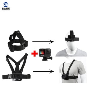 Soporte de pecho de plástico Changsheng con correa para la cabeza para cámara de acción, liberación rápida, uso en deportes al aire libre - Product Image 3