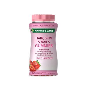LUVVITA 2500mcg Biotine Gummies Éclat Cheveux Peau Ongles pour Adultes Vitamine C E Complément Croissance Capillaire - Product Image 2