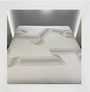 Produttori di vendita diretta in tessuto jacquard poliestere traspirante tessuto ticchettio materasso