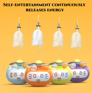 Juguete Moderno de Plástico <span class=keywords><strong>con</strong></span> Diseño de Gato de Dibujos Animados, Resistente a Mordidas, Ecológico y Automático para <span class=keywords><strong>Gatitos</strong></span> y Cachorros - Product Image 4