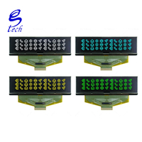شاشة OLED أصلية مقاس 2.8 بوصة مع شريحة تحكم SSD1322، دقة 256×64، واجهة SPI متوازية، أحادية اللون