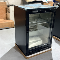Refroidisseur de bière de comptoir à température unique à 1 porte à économie d'énergie fenêtre en verre transparent ventilateur de contrôle numérique refroidissement pour la maison