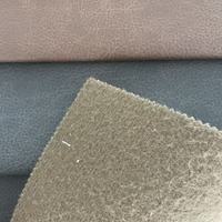 Fabricant chinois, prix bas, échantillon gratuit, tissu en polyester PU imprimé gaufré avec dos en velours pour sacs, imperméable