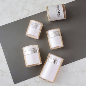 Luxe 15g 30g 50g vide en plastique sans air acrylique conteneur <span class=keywords><strong>pompe</strong></span> à vide pot sans air <span class=keywords><strong>pour</strong></span> crème <span class=keywords><strong>pour</strong></span> masques faciaux faux cils - Product Image 3