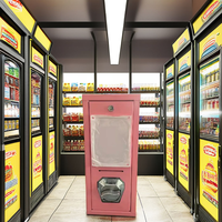 Distributeur automatique de cartes/tatouages à fente unique 2026, design portable pratique avec paiement par jeton
