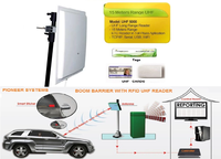 Barrière de stationnement automatique articulée à commande électrique avec lecteur RFID longue portée pour le contrôle d'accès aux parkings et aux péages