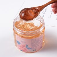 300g Marque privée Soins de la peau végétalien Rose Pétale Gel Masque Facial Beauté Fruits Mascarillasl Jelly Masque Coréen