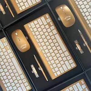 Wholesale Promotional Luxury Items Customized Business Office Corporate Gift Set With Pen Flash Drive <b>Mouse</b> <b>Keyboard</b> - Product Image 2