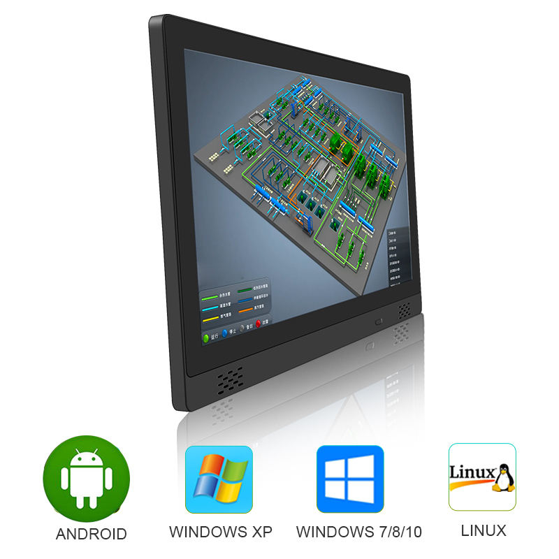 Wholesale 17.3 Inch All-In-One Industrial Panel Pc Capacitive Touch Screen RK3288 2G 16GB All in One Android Industrial Tablet