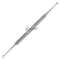 Pousse-cuticules professionnel en acier inoxydable de qualité supérieure pour ongles incarnés, outil de soin esthétique, étiquette personnalisée, 17 cm