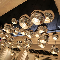 Lustre en verre doré de luxe décoratif moderne ANNO, éclairage LED personnalisé pour chambre à coucher
