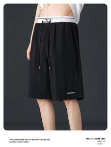 2024 nuevos pantalones cortos deportivos de secado rápido de estilo fino de verano de seda de hielo pantalones cortos casuales rectos sueltos - Product Image 6