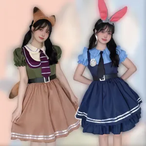 ZOO Judy Nick cosplay ăn mặc cho phụ nữ Cosplay Anime Judy Hopps ăn mặc phim hoạt hình Doanh Phong cách ăn mặc cosplay Maid thỏ vải