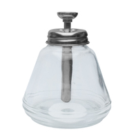 Flacon en verre carré de 50 ml/110 ml, anti-éclaboussures, résistant à la corrosion, lignes de graduation, antistatique, facile à nettoyer, pompe sérigraphiée