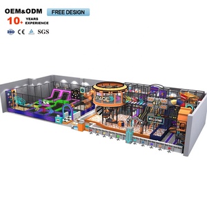 Parque Infantil Interior con Temática Espacial, Laberinto, Piscina de Pelotas, Trampolín, Tobogán - Product Image 1
