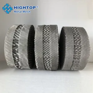 304 316L Stainless Steel Metal Wire Mesh Distillation Corrugated Structured Packing For Drying Tower