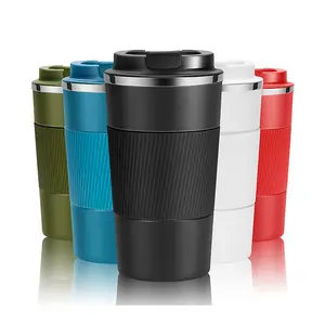 2020 New product 17oz double wall 18/8 coffee tumbler,Vacuum Insulated travel stainless steel coffee mug with silicone sleeve