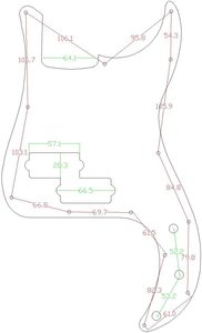 Battipenna per Chitarra 4 Corde P Bass Bianco Perla a 4 Strati, Protezione Battipenna per P Bass Standard USA e Messicano - Product Image 4