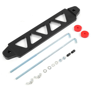 Aluminum Alloy Battery Mounting Bracket Triangular 5-Hole With <b>Hooks</b> And Silicone Pads For <b>Car</b> Modification - Product Image 1