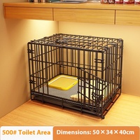 Nouvelle cage pliable pour chien écologique et portable 2025, design en métal solide, fermeture à bouton, nid pour petits chiens
