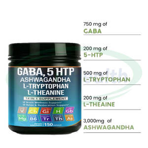 Suplemen makanan pil tidur dalam Tablet Natural l-triptophan Ashwagandha Melatonin A 5-htp pil tidur - Product Image 2