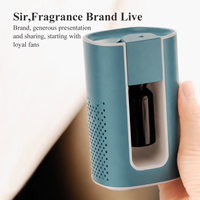 Diffuseur d'huiles essentielles ultrasonique sans eau rechargeable en aluminium, marque privée exclusive, haute qualité, vente chaude