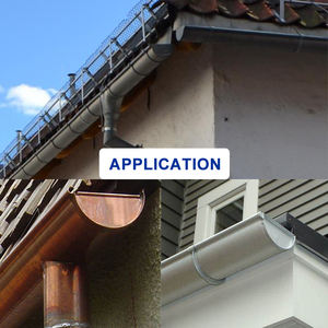 ฝาปิดรางน้ำฝนอะลูมิเนียมอัลลอยด์แบบครึ่งวงกลม ขวา/ซ้าย แบบกำหนดเอง - Product Image 4