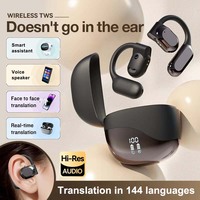 Tendances innovantes AI Traducteur Écouteur M62 Crochet d'oreille ouvert Traducteur de langue Dispositif Sport Crochet d'oreille Bluetooth Casque sans fil