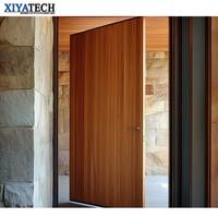 XIYATECH design moderne américain personnalisé qualité portes d'entrée en bois massif portes pivotantes principales extérieures modernes