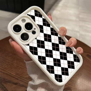 Kim cương <span class=keywords><strong>gird</strong></span> in thang ống kính phong cách chống sốc TPU điện thoại di động Bìa trường hợp đối với iPhone 7 8 x XR XS 11 12 13 14 15 16 17 Pro Max - Product Image 6