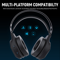 Casques de jeu Honcam 2.4G BT 5.1 sans fil Trp-mod PS5 pour PC Xbox Mobile