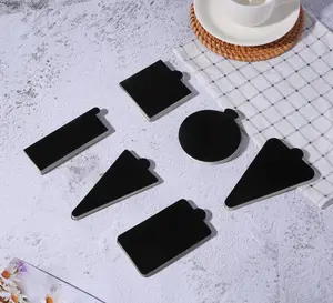 Multi Größe Farbe benutzer definierte Mousse Paket Tabletts schwarz Kuchen Pads Boden Mini Kunststoff Kuchen Basis platte