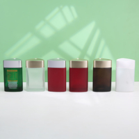 Flacon plastique personnalisé de 60 ml pour compléments thyroïdiens, flacon de pilules givrées pour suppléments multivitaminés