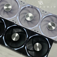 Composants informatiques en plastique pour boîtier d'ordinateur, synchronisation ARGB 5V3 broches, contrôle de la température lumineuse multicolore, pour l'exportation