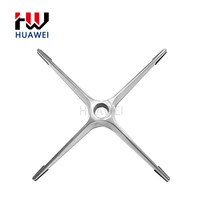 Base de chaise de bureau pivotante en acier inoxydable à cinq étoiles, vente en gros d'usine HUAWEI