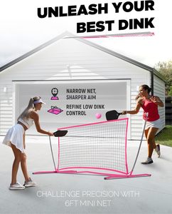 Pickleball <strong>Rebounder</strong> Training Equipment Pickleball <strong>Net</strong> for Solo Practice Portable for Outdoor Driveway Backyard Indoor Garage - Product Image 6