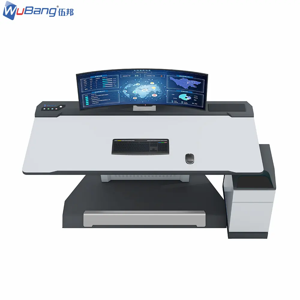 Ergonomic Design Office Furniture Customized High-end Control Room Console Command and Dispatching Desk Professional Service HPL