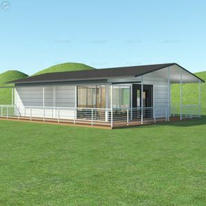 EU Standard House 154 m² 2 chambres modulaire conteneur maison avec L véranda Double Pitch toit électrique et <span class=keywords><strong>plomberie</strong></span> - Product Image 2