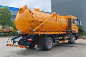 Camión de Succión al Vacío Dongfeng D9 4x2 con Tanque de Aguas Residuales de 13500L, Bomba de Vacío Nacional o Importada Opcional, Personalizado de Fábrica para Exportación - Product Image 6
