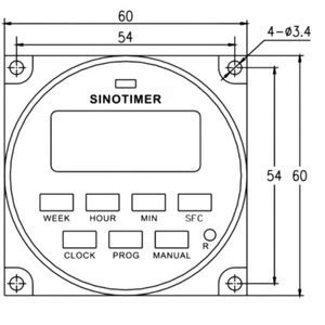 Minuteur numérique programmable TM618sH‑5V DC5V, intervalle de 1 seconde, 7 jours par semaine, contrôleur de minuterie à relais horaire LCD - Product Image 3