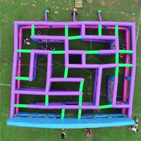 Location de labyrinthe extérieur, jeu d'évasion gonflable de labyrinthe hanté gonflable à vendre
