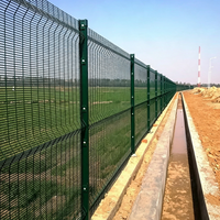 Clôture de sécurité 358, maille transparente anti-escalade, résistante à la rouille, pour clôture de périmètre d'aéroport et de prison
