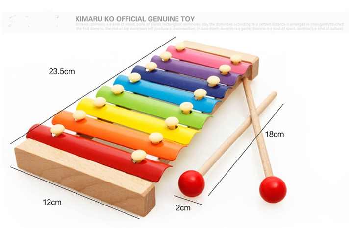 Amazon | 子供用木製ハンド木琴リアルシーン教育玩具知恵楽器