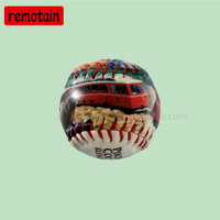 Mini porte-clés de baseball en PVC coloré, en cuir, personnalisé, brillant, pour cadeaux promotionnels, compétitions, souvenirs, artisanat, Gloroad